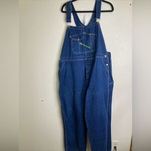 Key Imperial Aristocrat Mens 46x30 Overalls Denim Bib Button Fly Work Wear